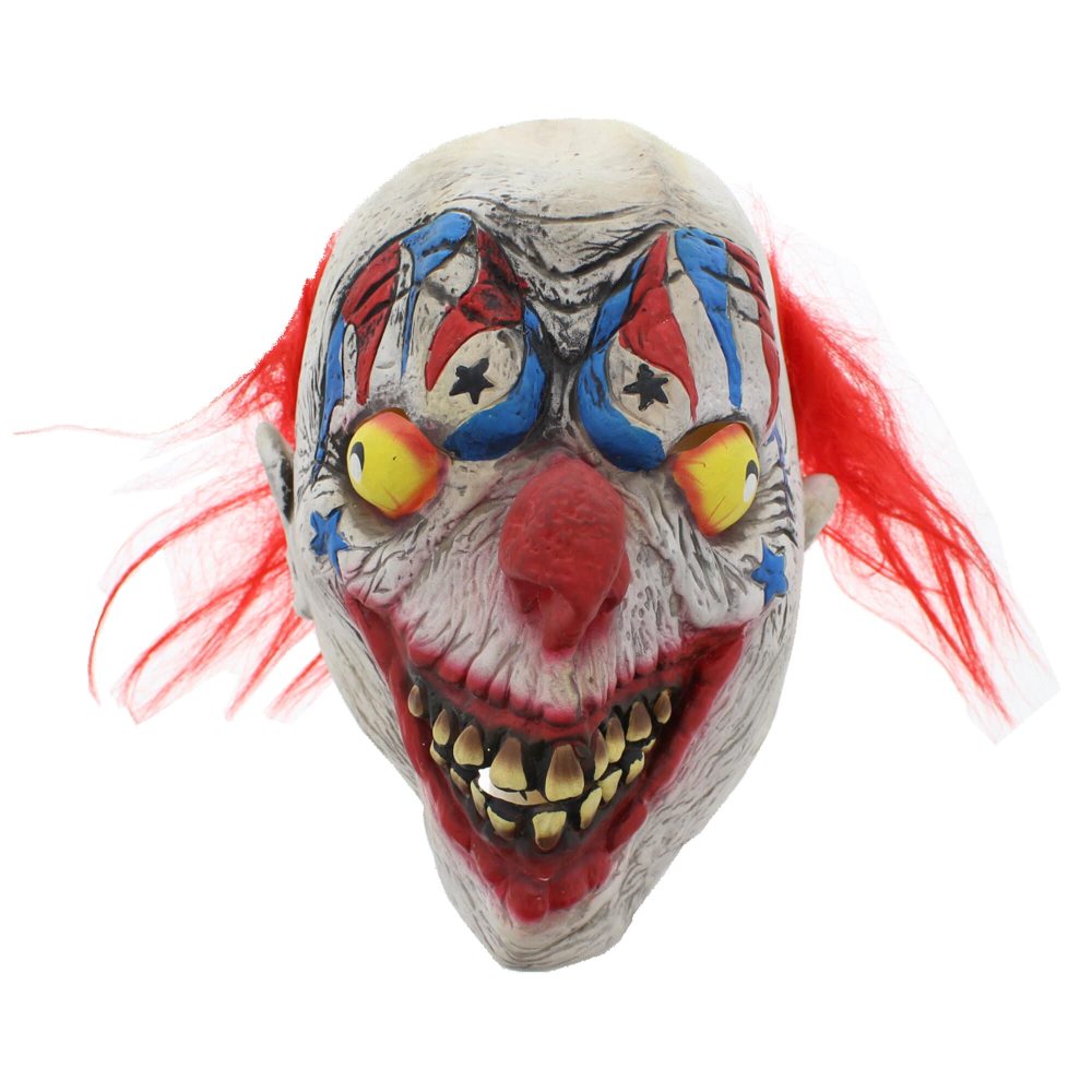 Zac's Alter Ego - Scary Clown Latex Head Masker - Multicolours